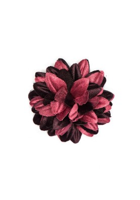 Dark Coral Boutonniere/Lapel Flower 