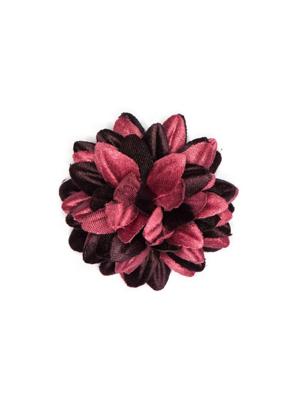 Dark Coral Boutonniere/Lapel Flower