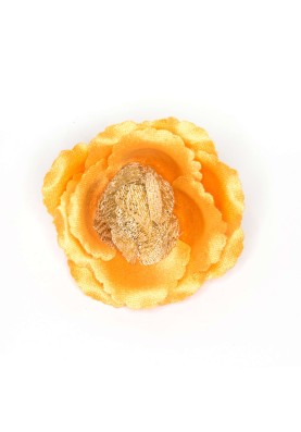 Melon/Metallic Gold Rose Boutonniere/Lapel Flower   