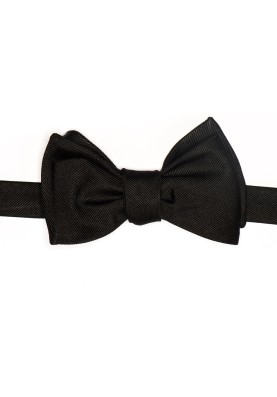 Black Grosgrain Formal Bow Tie 