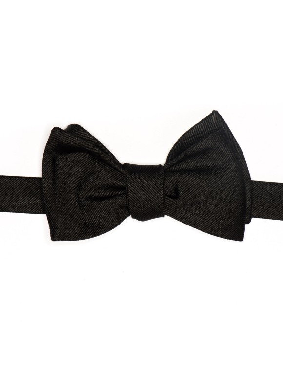 Black Grosgrain Formal Bow Tie