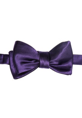 Purple/Black Formal Reversible Bow Tie 