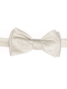 Silver Mini Dots Formal Bow Tie 