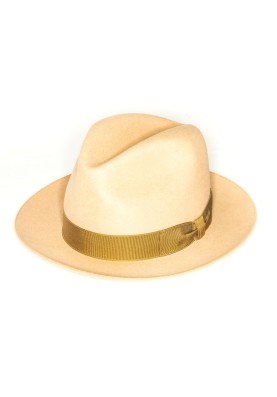 Camel Edward Armah Lapin Fur Felt Hat  