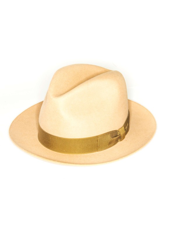 Camel Edward Armah Lapin Fur Felt Hat 