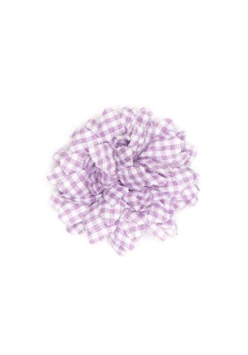 Lavender/White Gingham Boutonniere 